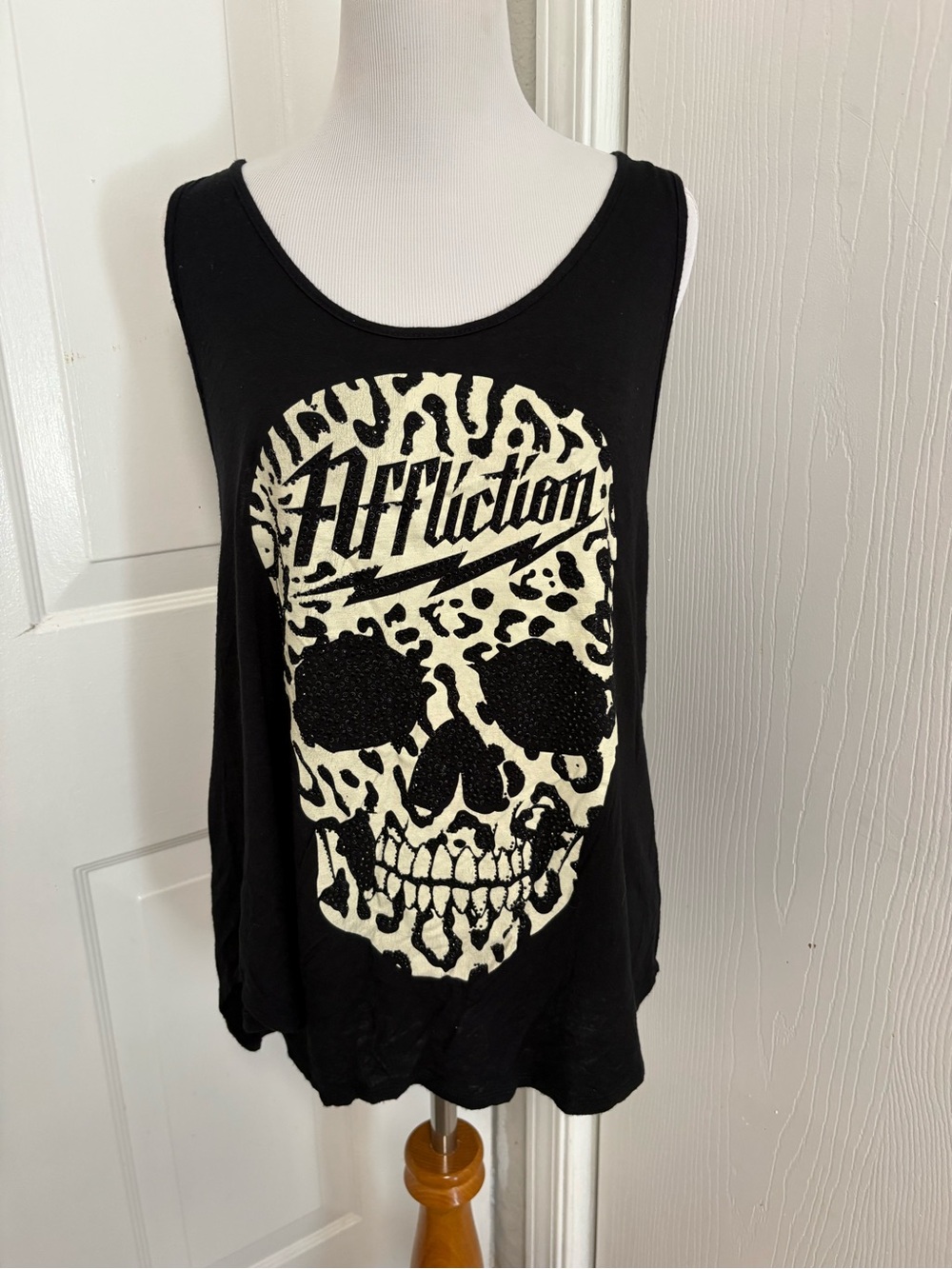 Affliction Skull Tank Bling
